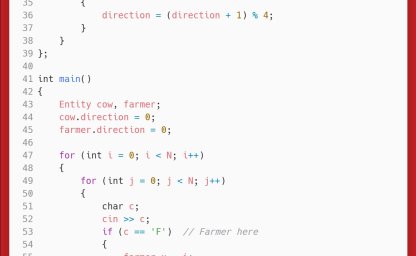洛谷：P1518：两只塔姆沃斯牛