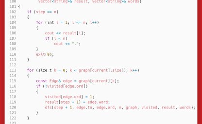 洛谷：P1127：词链
