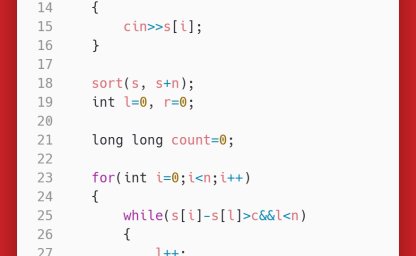 洛谷：P1102：A-B数对