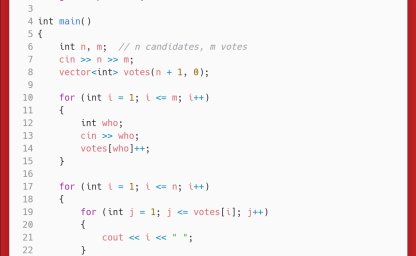 洛谷：P1271：选举学生会