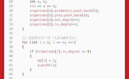 洛谷：P4017：最大食物链计数