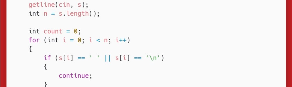 洛谷：P5015：标题统计