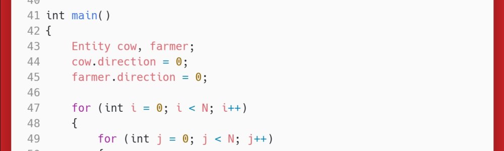 洛谷：P1518：两只塔姆沃斯牛