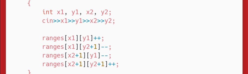 洛谷：P3397：地毯
