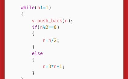 洛谷：P5727：冰雹猜想
