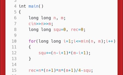 洛谷：P2241：统计方形